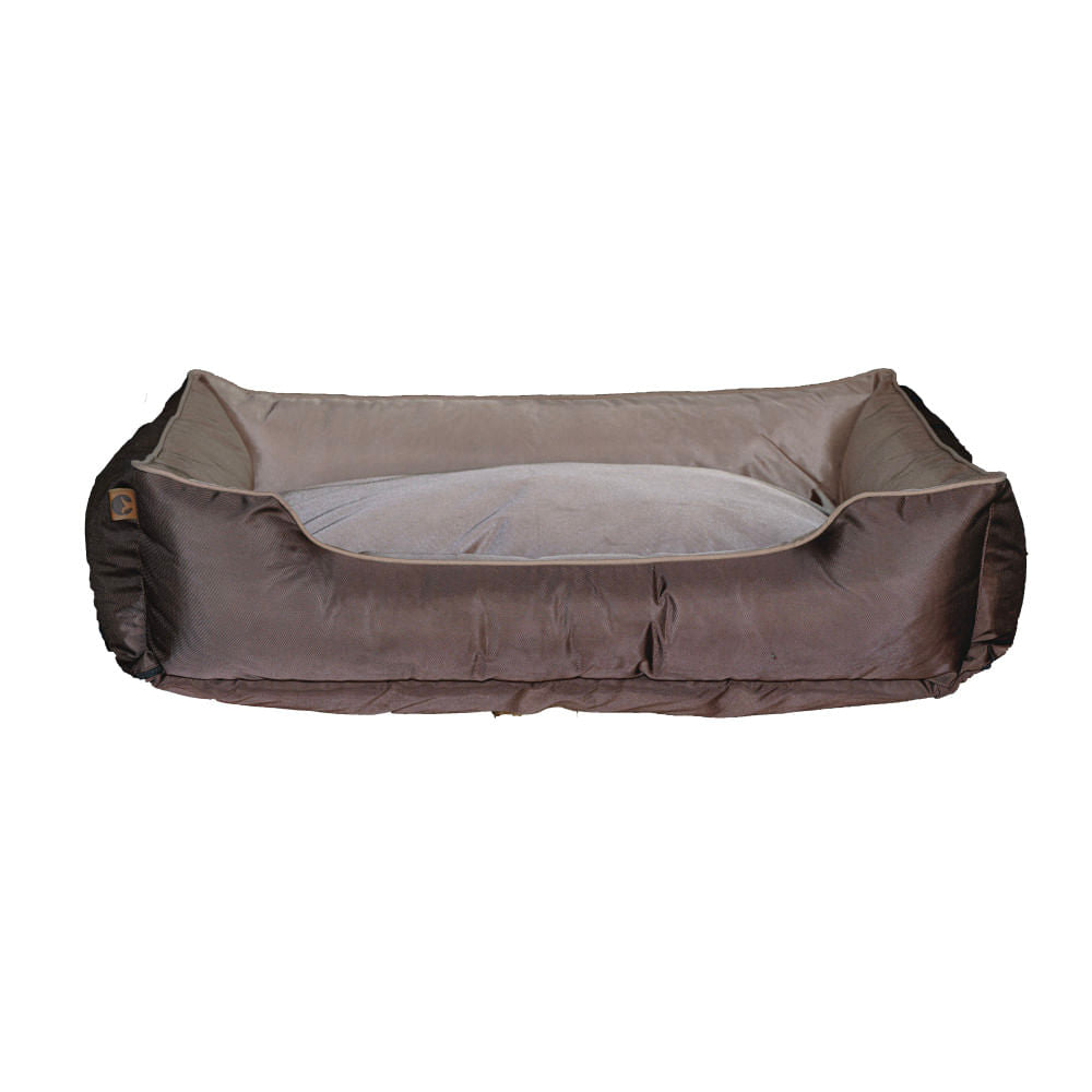 Moisés impermeable café y beige para mascota Puppis L