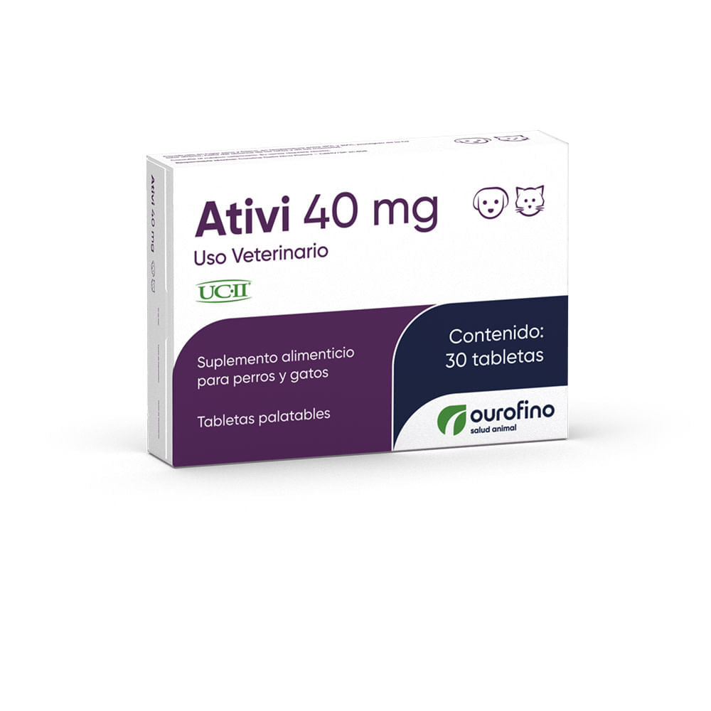 Nutraceutico Para Mascotas Ourofino Ativi 30 Tab