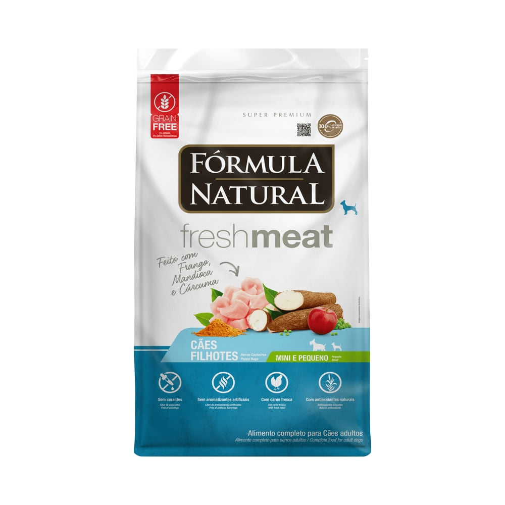 Alimento Seco Para Perro Cachorro Fórmula Natural Min-Peq Pollo 1 kg