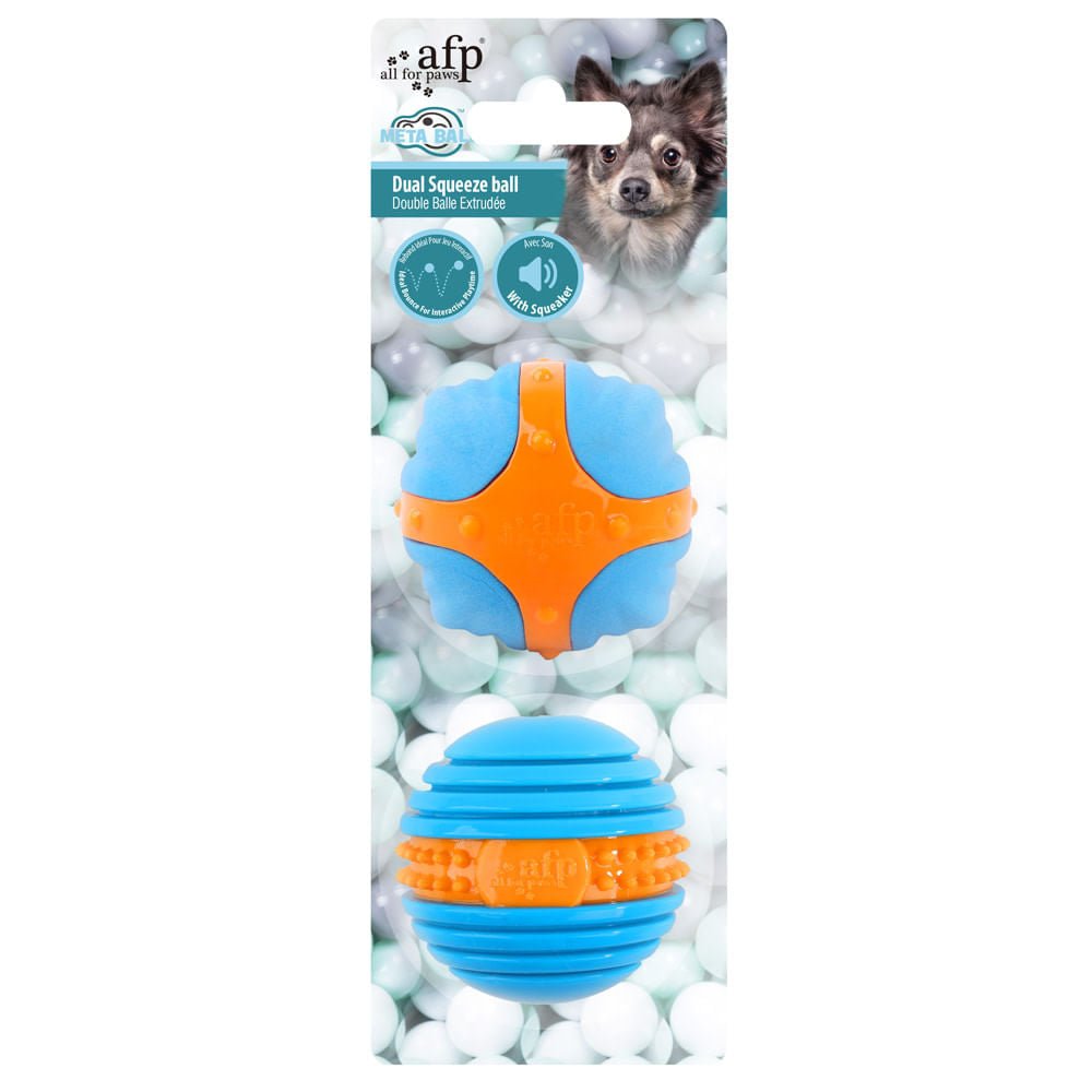 Meta Ball Afp Doble Para Apretar Para Perro Único