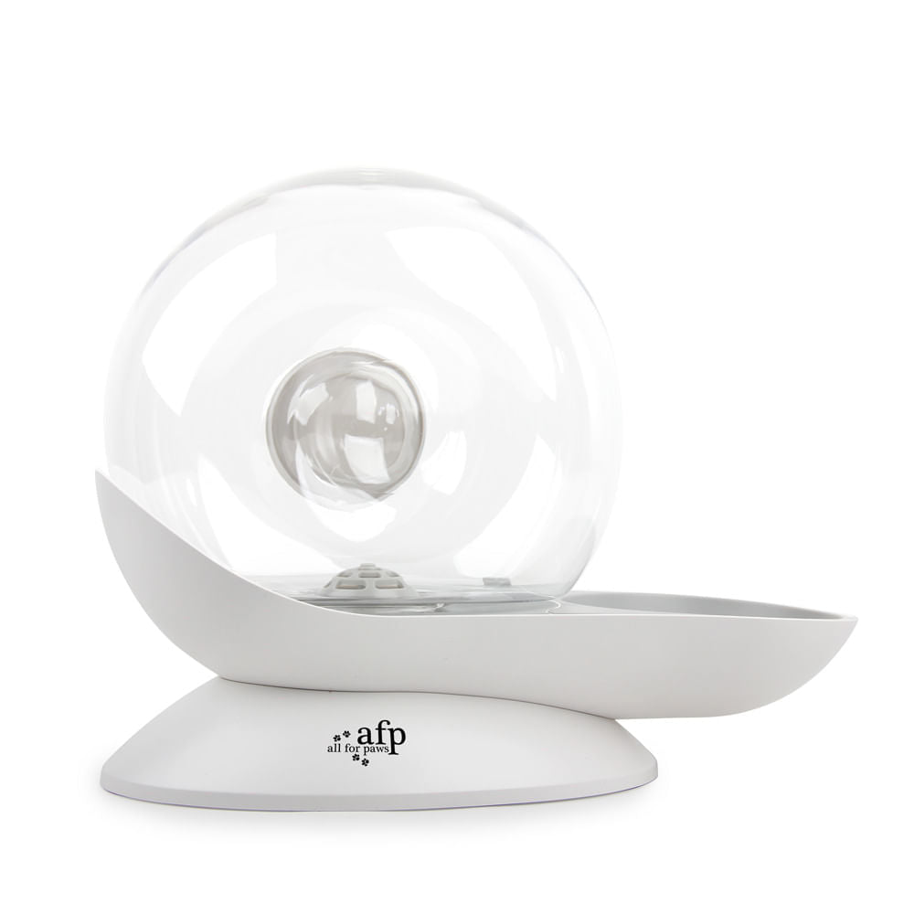 Dispensador Para Gato AFP Caracol Blanco 2,8 L