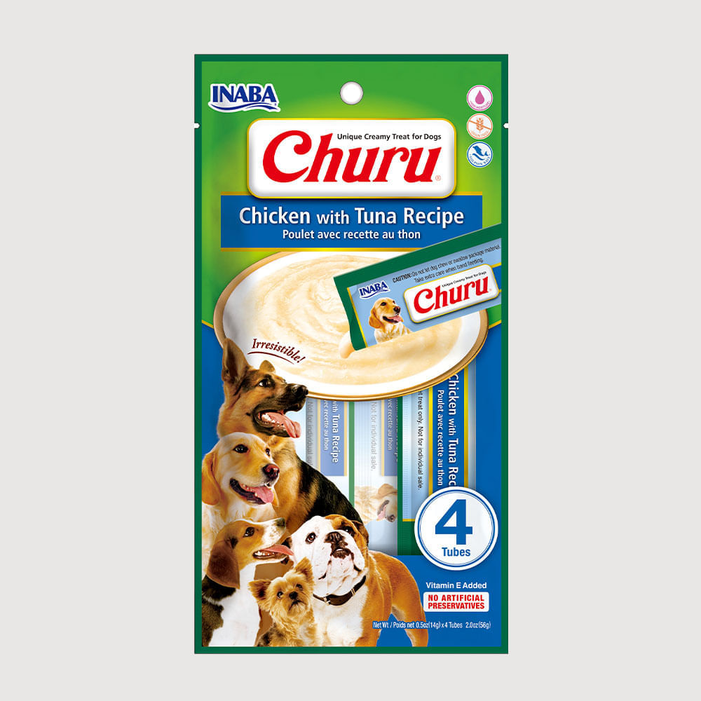 Snack Para Perro Cremoso Inaba Churu Atún Y Pollo 14 g