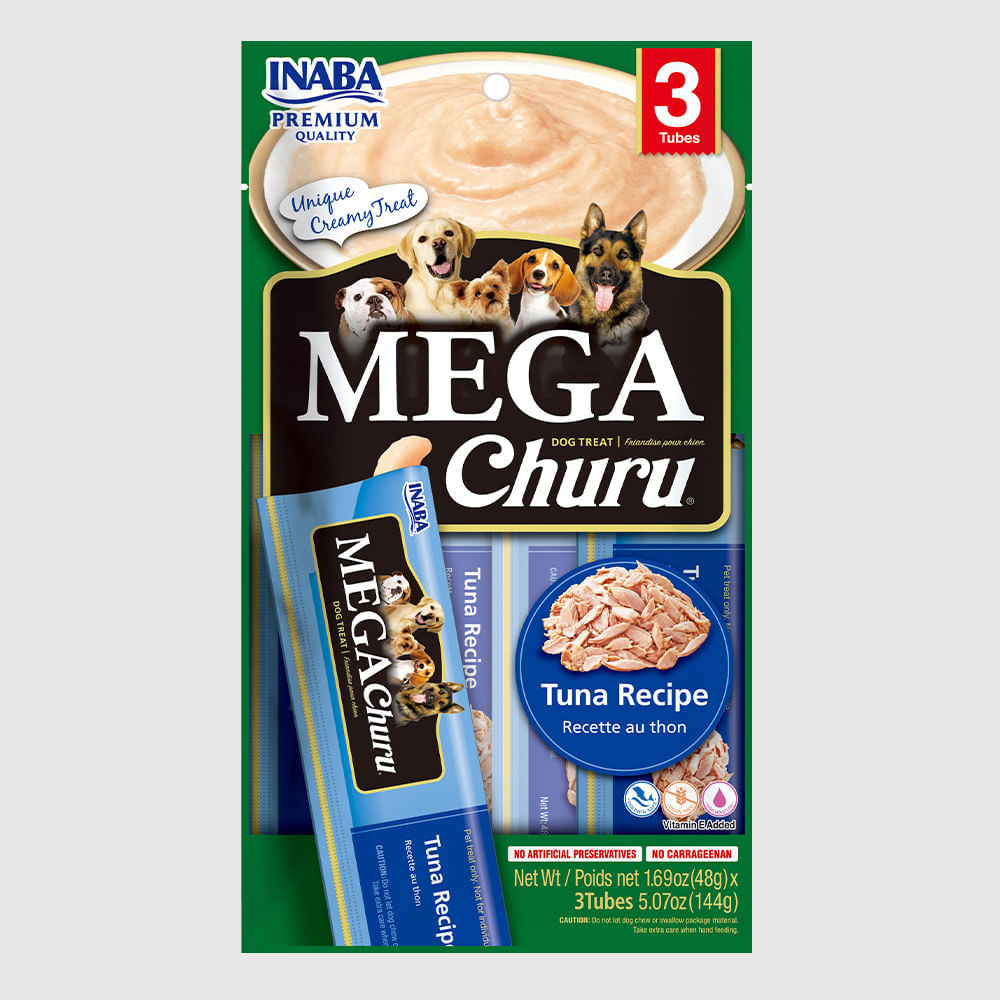 Snack Para Perro Mega Churu Atún 3 TUBOS X 48 g