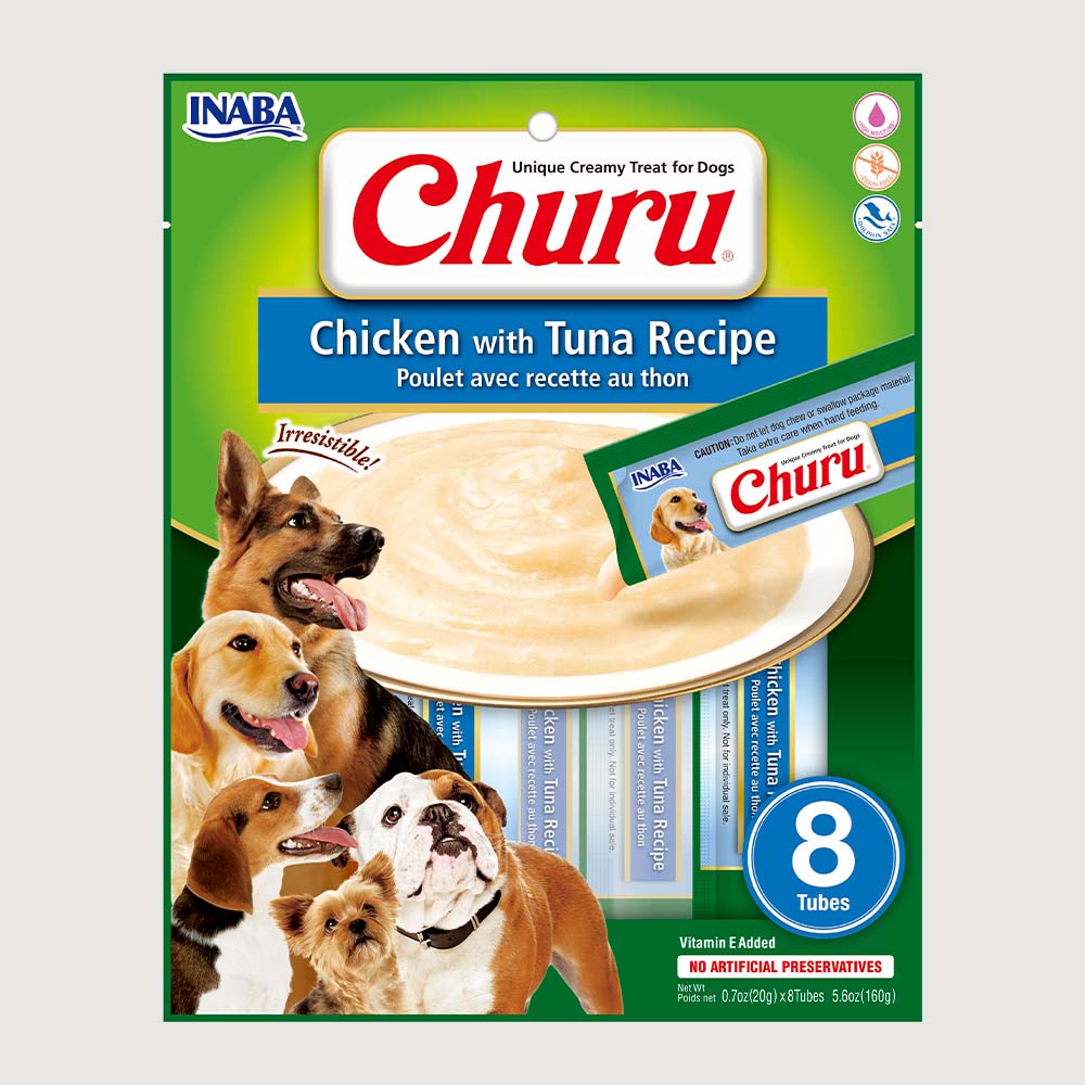 Snack Para Perro Churu Pollo - Atún 160 g - 8 u