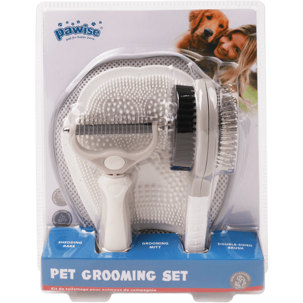 Set de Pawise Aseo para Mascotas 3 piezas Único
