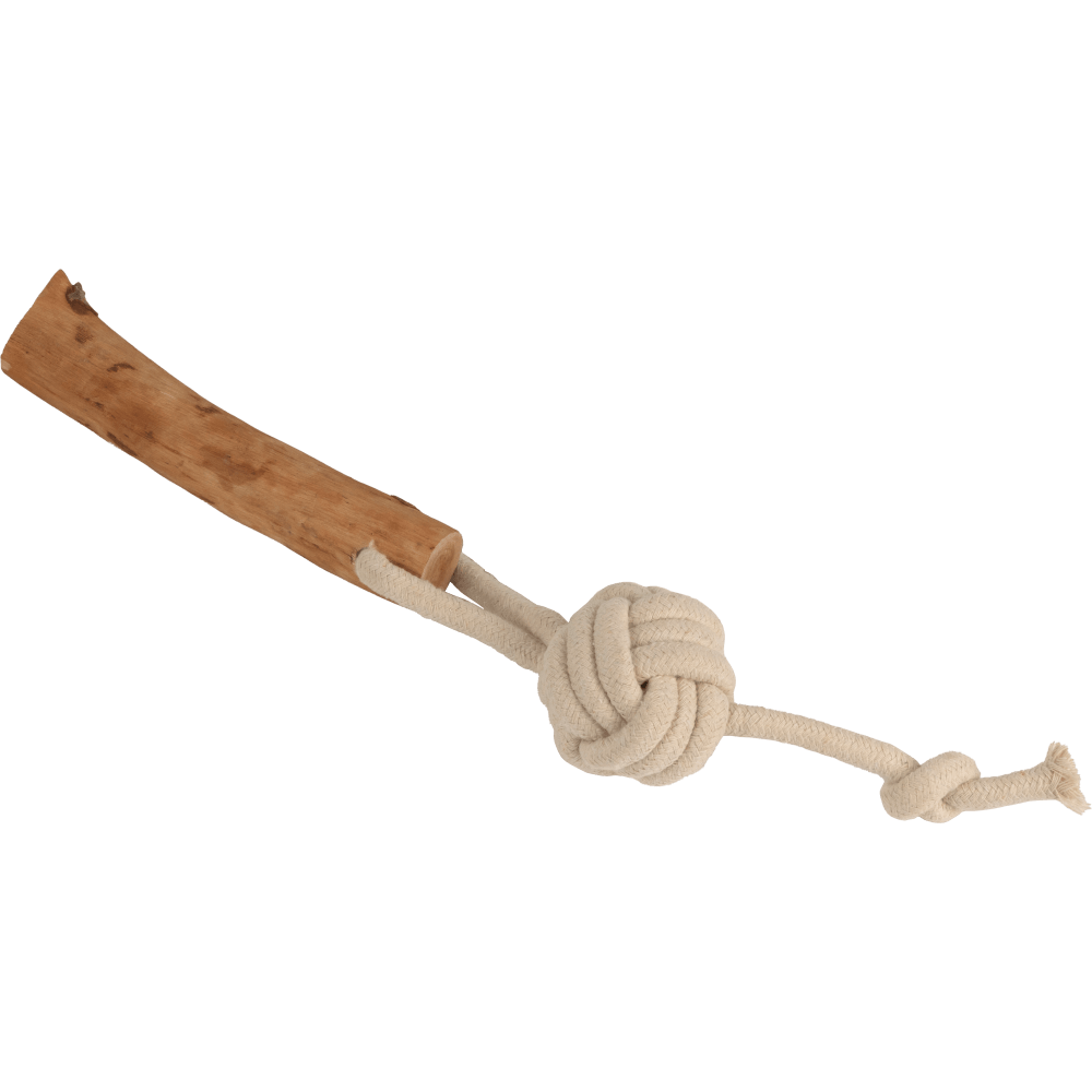 Juguete mordedor con pelota natural para perro Pawise 37 x 24 x 5 cm
