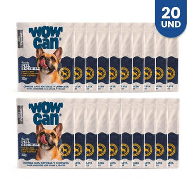 Combo Alimento Húmedo Para Perro Wow Can
Piel Sensible x20 20 Un