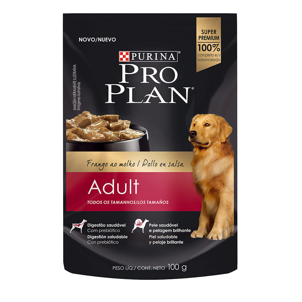 Alimento Húmedo Para Perros Adultos Sabor a Pollo Purina Pro Plan 100 g