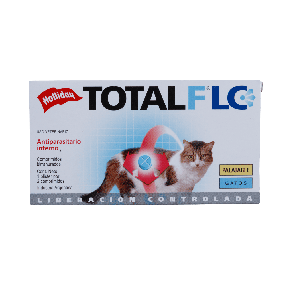 Antiparasitario Interno Para Gato Total Flc 2 comprimidos