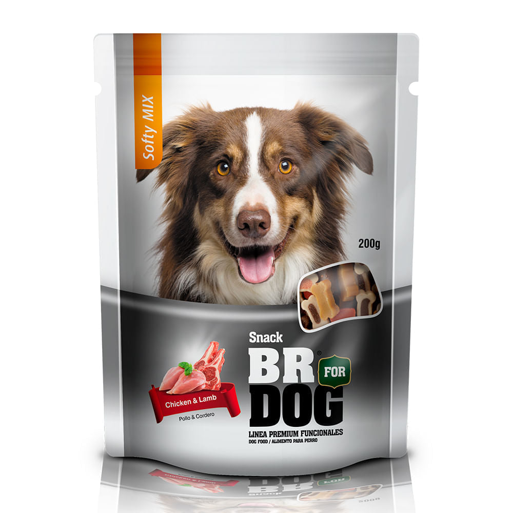 Snack Para Perro BR Softy Mix Chicken And Lamb 200 g