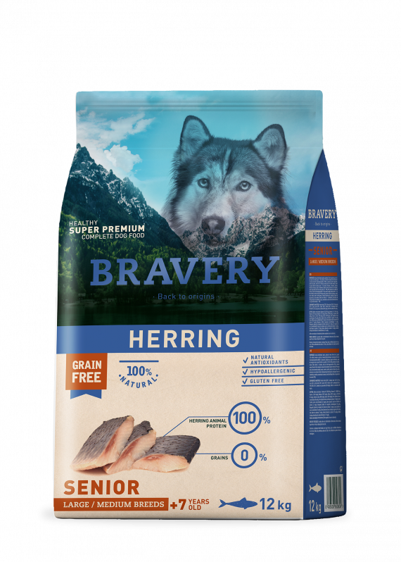 Bravery Herring Senior Med-Large Breeds 12 kg
