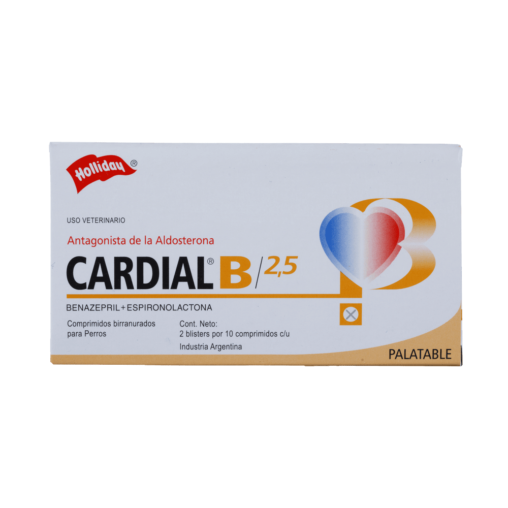 Cardial B 2,5 mg x 20 comprimidos