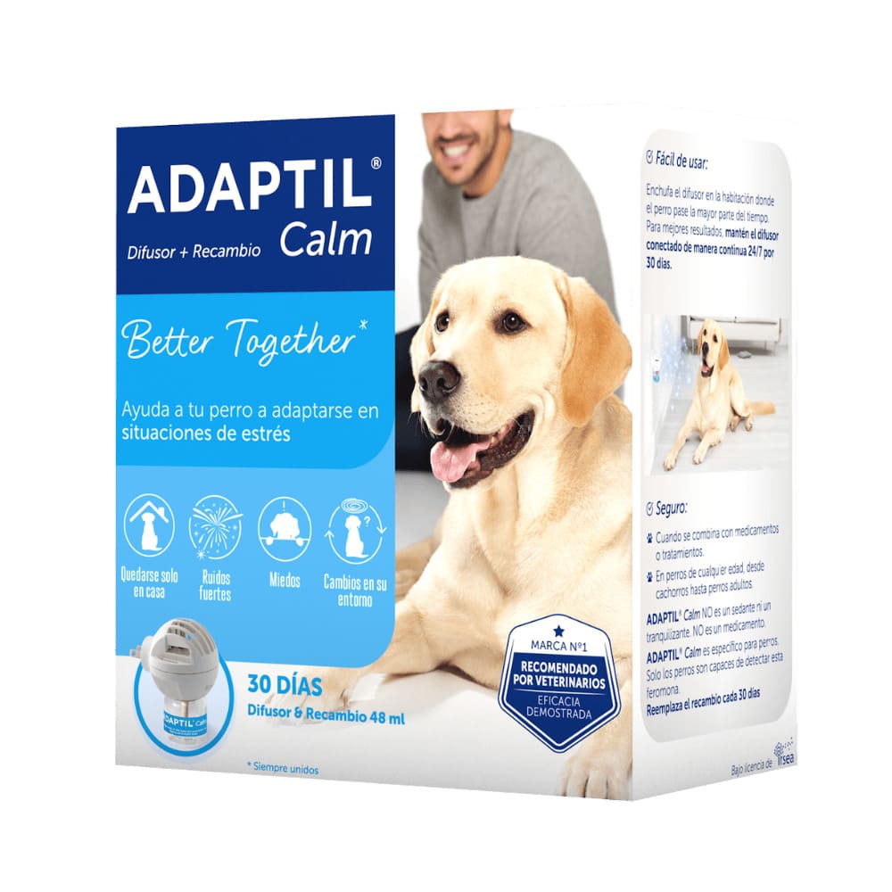 Feromona Sintética Para Perro Adaptil Difusor + Recarga 48 ml