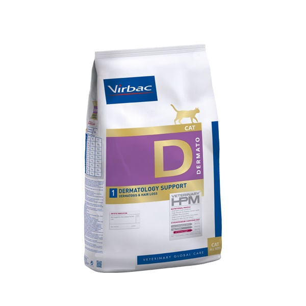 Alimento Para Gato Virbac HPM Cat Dermatology Support 3 kg