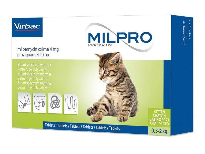Endoparasiticida Para Gatitos Milpro Kitten 4 mg