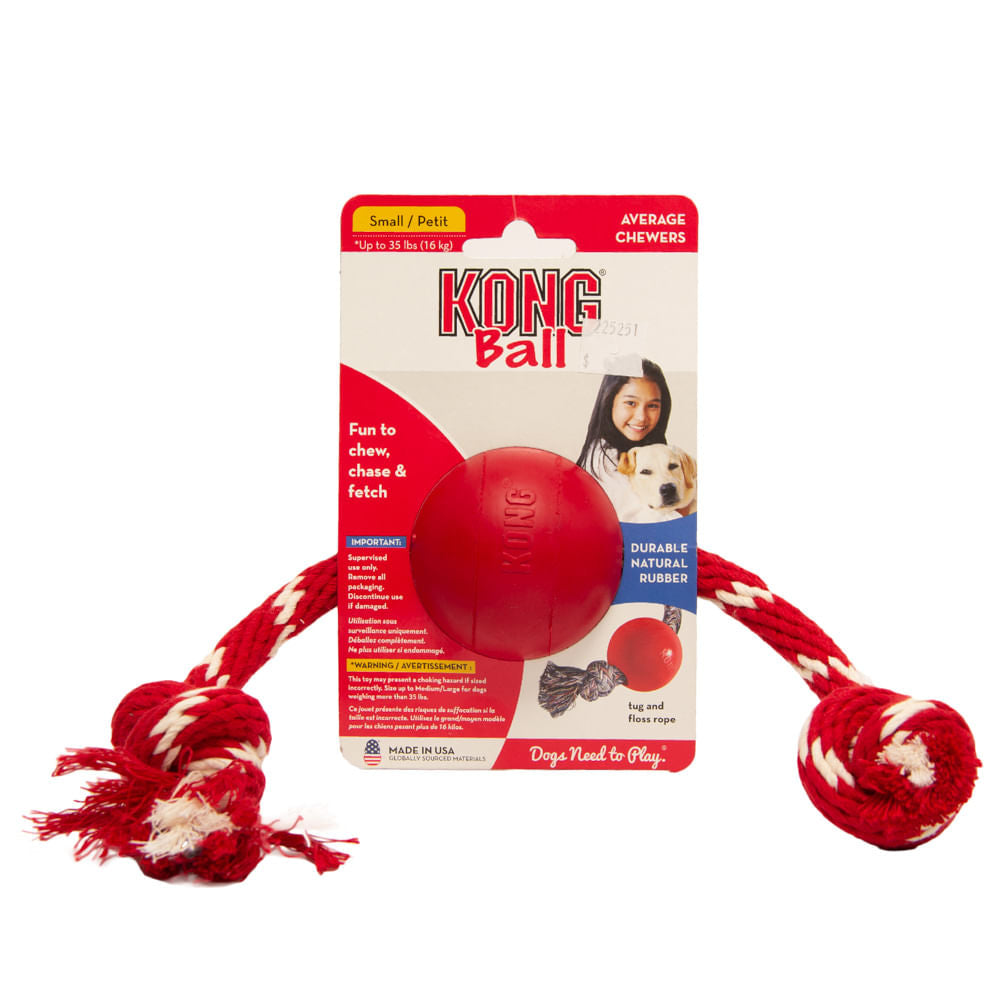 Pelota Con Lazo Para Perro Kong Caucho Classic S
