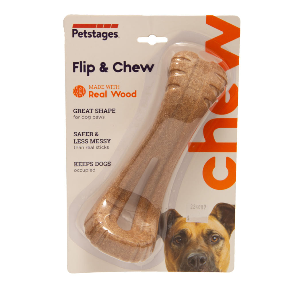 Juguete Para Perro Petstages Doogwood Madera Flip And Chew Único