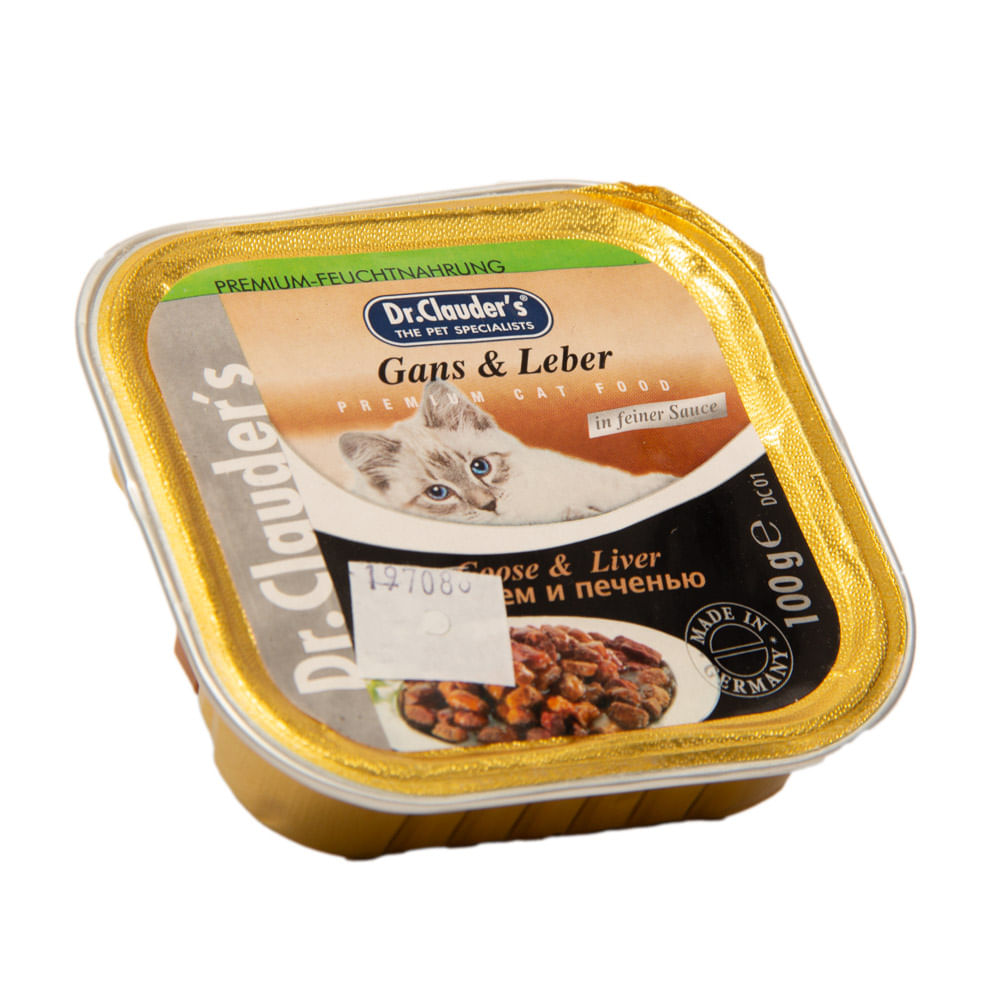 Alimento Húmedo Para Gato Dr.Clauder's Pouch Hígado Y Ganso 100 g