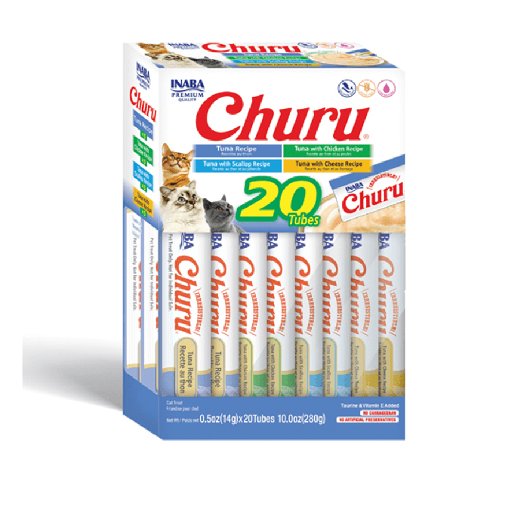 Snack Cremoso Para Gato Inaba Churu Caja Atún 280 g