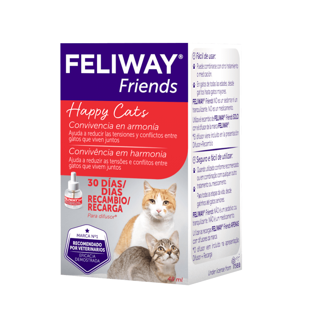 Feromona Sintética Para Gato Feliway Friends Recarga 48 ml