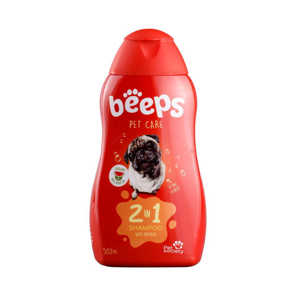 Beeps Shampoo Para Perro 2 en 1 Pet Society 502 ml