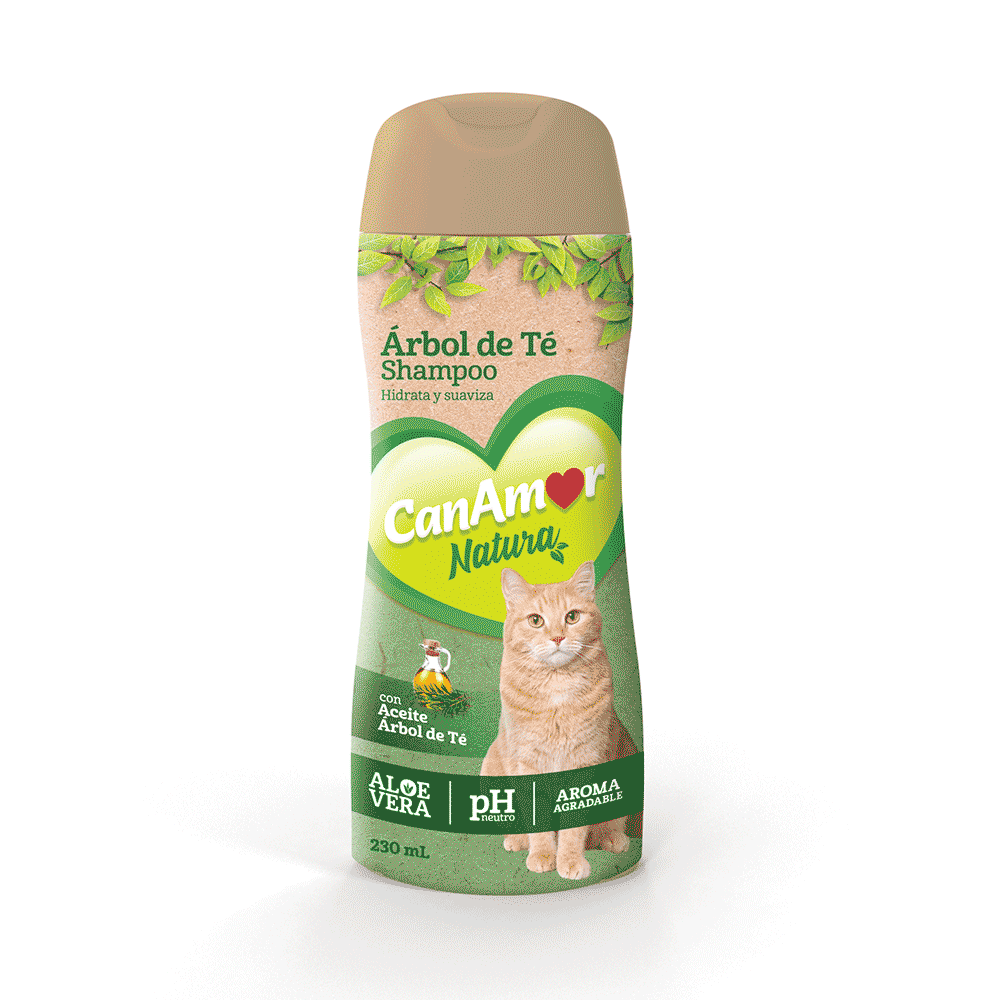 Shampoo Para Gato Canamor Árbol De Té 230 ml
