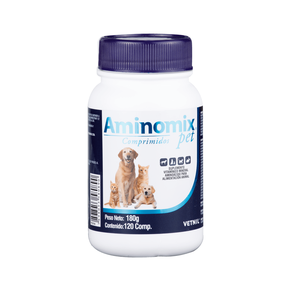 Suplemento Vitamínico Suplemento Alimenticio Para Mascotas Aminomix 120 Capsulas