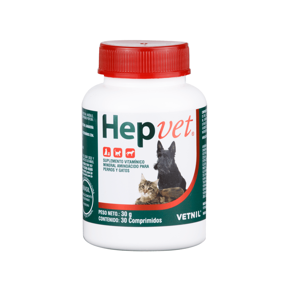 Suplemento Vitamínico Para Mascotas Hepvet 30 g