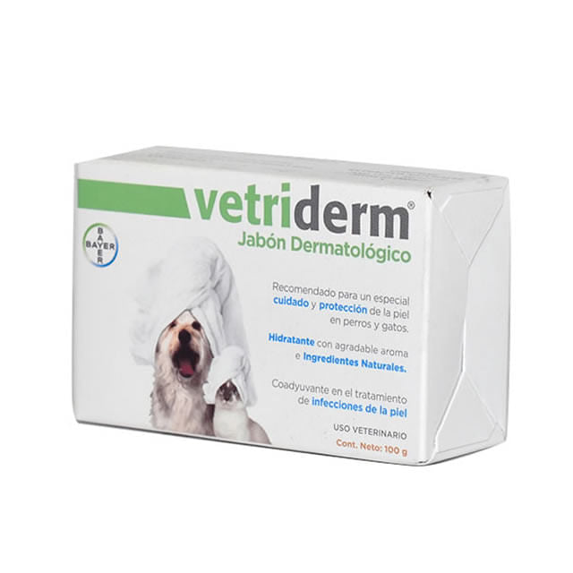 Jabón Dermatológico Vetriderm Mascotas 100 g