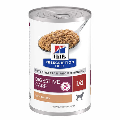 Alimento húmedo para perro Hills Prescription Diet i/d cuidado digestivo con pavo 13 oz