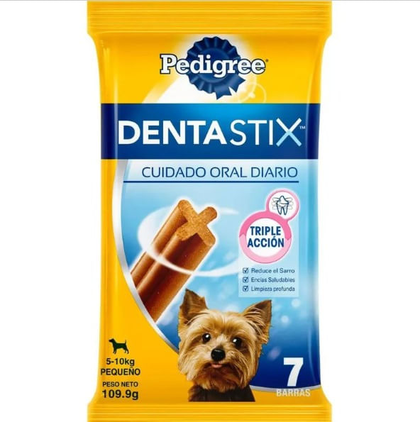 Snacks Para Perro Pedigree Dentastix Raza Pequeña 7 Barras