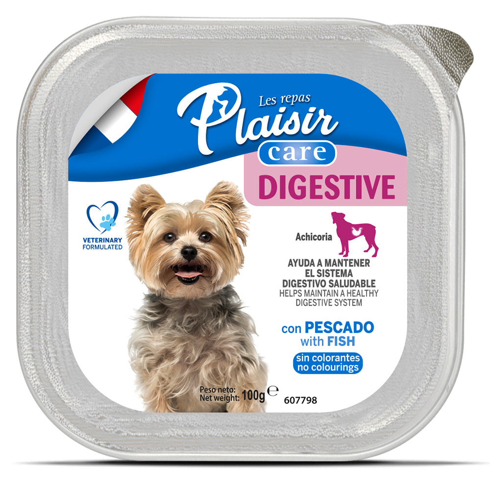 Alimento húmedo Para Perro Care Digestive Plaisir Con Pescado