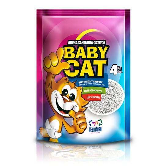Arena Sanitaria Baby Cat Talco para Bebe