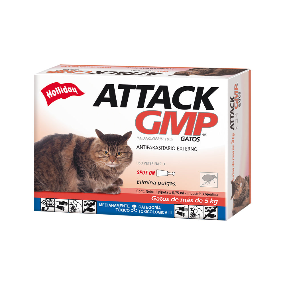 Holliday Attack GMP para gatos de más de 5 kg
