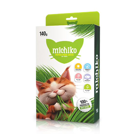 Michiko Cat Grass para gatos