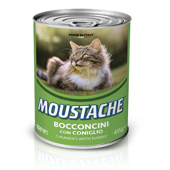 Alimento húmedo Moustache Bocados con Conejo