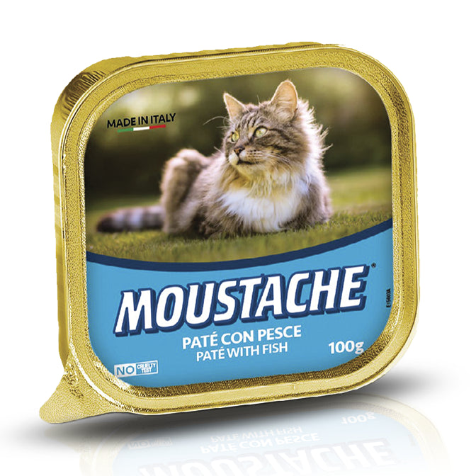 Alimento húmedo Moustache Paté con Pescado