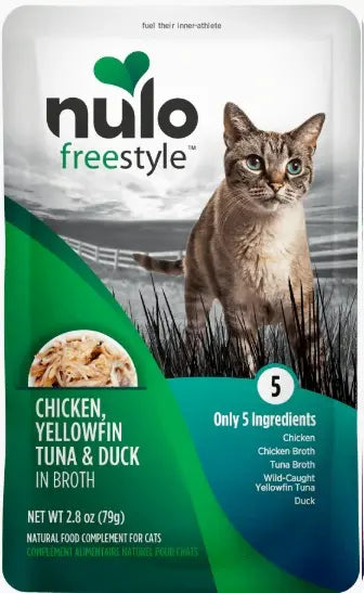 Nulo Cat FreeStyle Grain Free Meal Enhancer - Pouch Pollo , Atun, Pato
