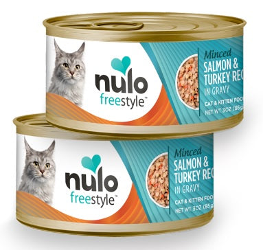Nulo Cat FreeStyle Grain Free Minced Picado Salmon & Turkey Lata