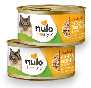 Nulo Cat FreeStyle Grain Free Shredded Tirillas Chicken & Duck Lata