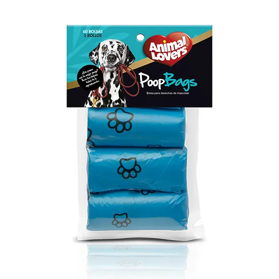 Poop Bags Animal Lovers Bolsa x 3 Rollos