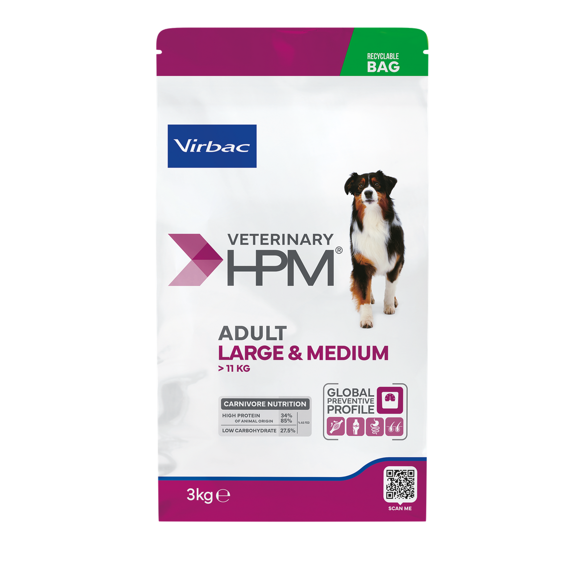Virbac HPM Adult Dog Large & Medium