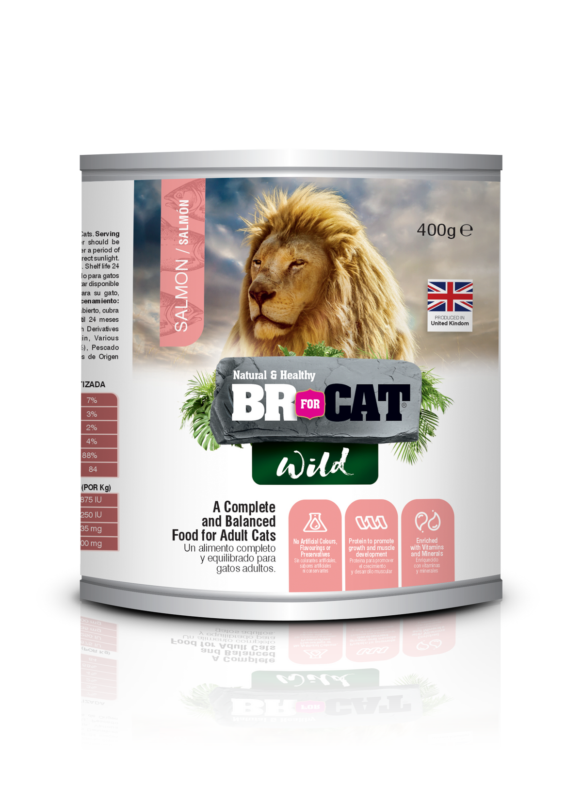 Br For Cat Wild Comida Húmeda Gatos Adultos Salmón
