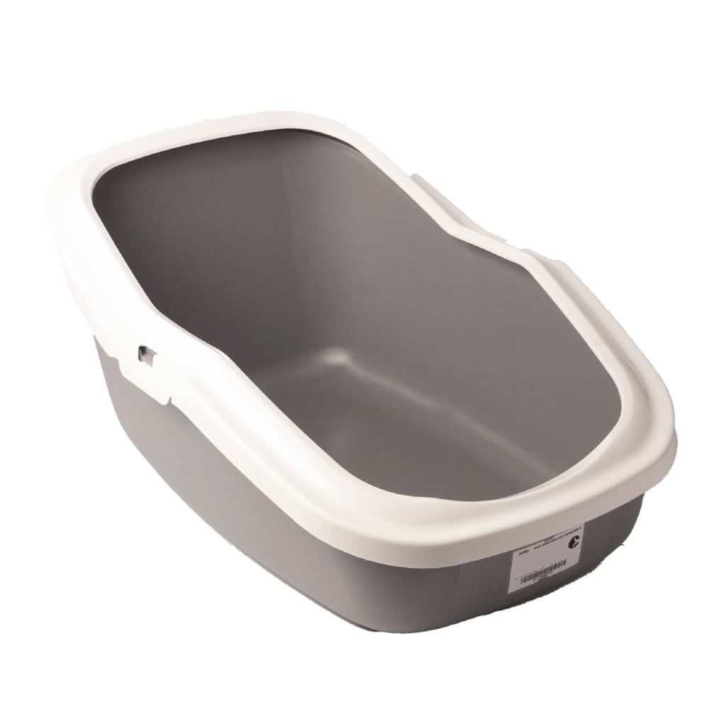 Arenera Savic Aseo Sanitario Con Espaldar Alto Y Aros Grande Gris 56×39×27,5 cm