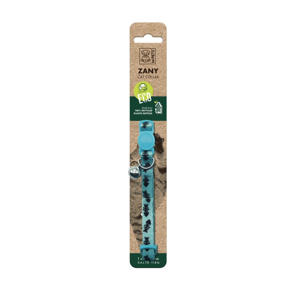 Collar Para Gato M-PETS Zany Eco Pez Azul Único