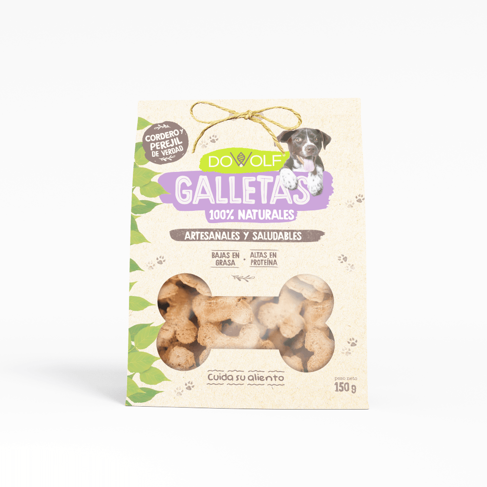 Galletas Dowolf Cordero Y Espinaca 150 g