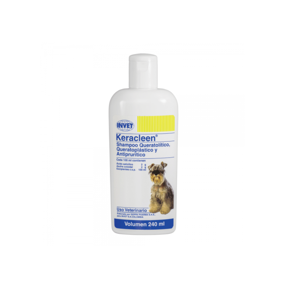 Shampoo Medicado Para Perro Keracleen 240 ml