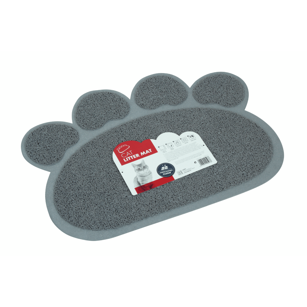 Tapete Recogedor De Arena Para Gato M-PETS Gris 60x45 cm