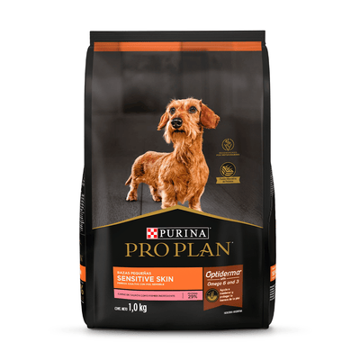 Alimento Para Perros Adultos Piel Sensible Razas Pequeñas Purina Pro Plan 1 kg