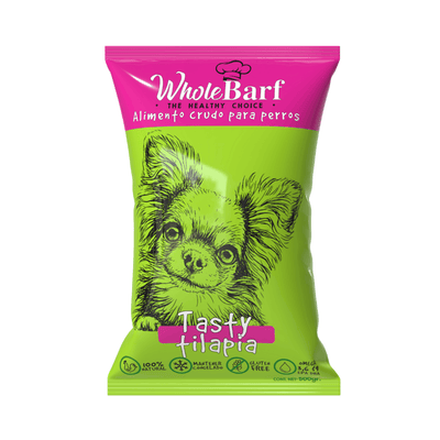 Alimento Crudo Para Perro Whole Barf Tasty Tilapia 500 g